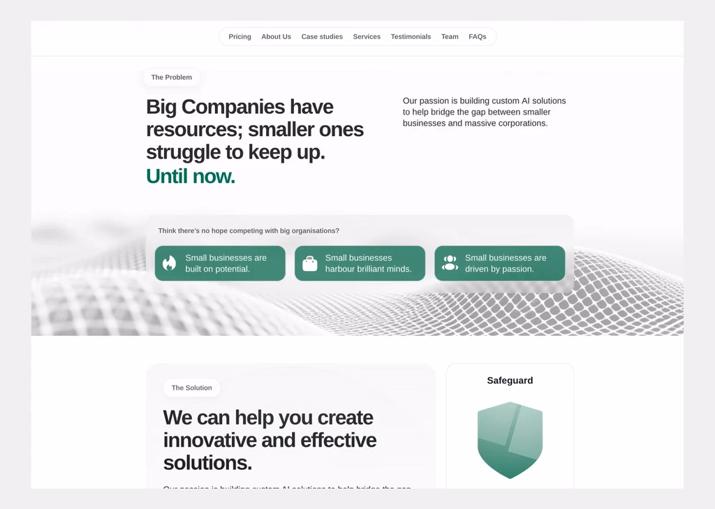 Alive Industries — the problem section