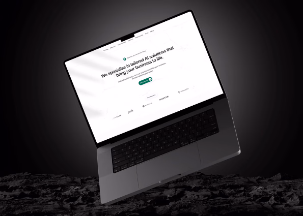 Alive Industries — site on laptop